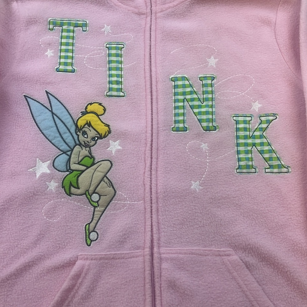 Disney TINK Embroidered Full Zip Hoodie S119-45 - Picture 3 of 4